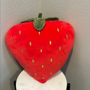 Red Strawberry Plush Pillow